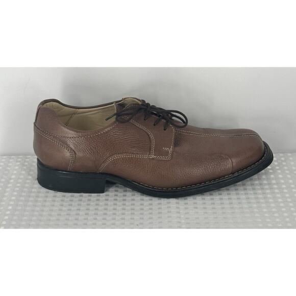 BELVEDERE Studio Bay Bridge Men’s 10EEE Brown Soft Pebble Leather Shoes Career main image 4